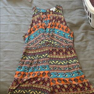 Colorful Sleeveless Boho romper